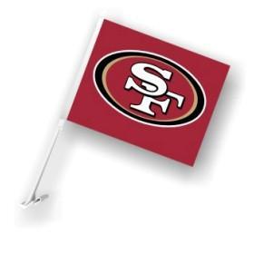 San Francisco 49ers Red Car Flag