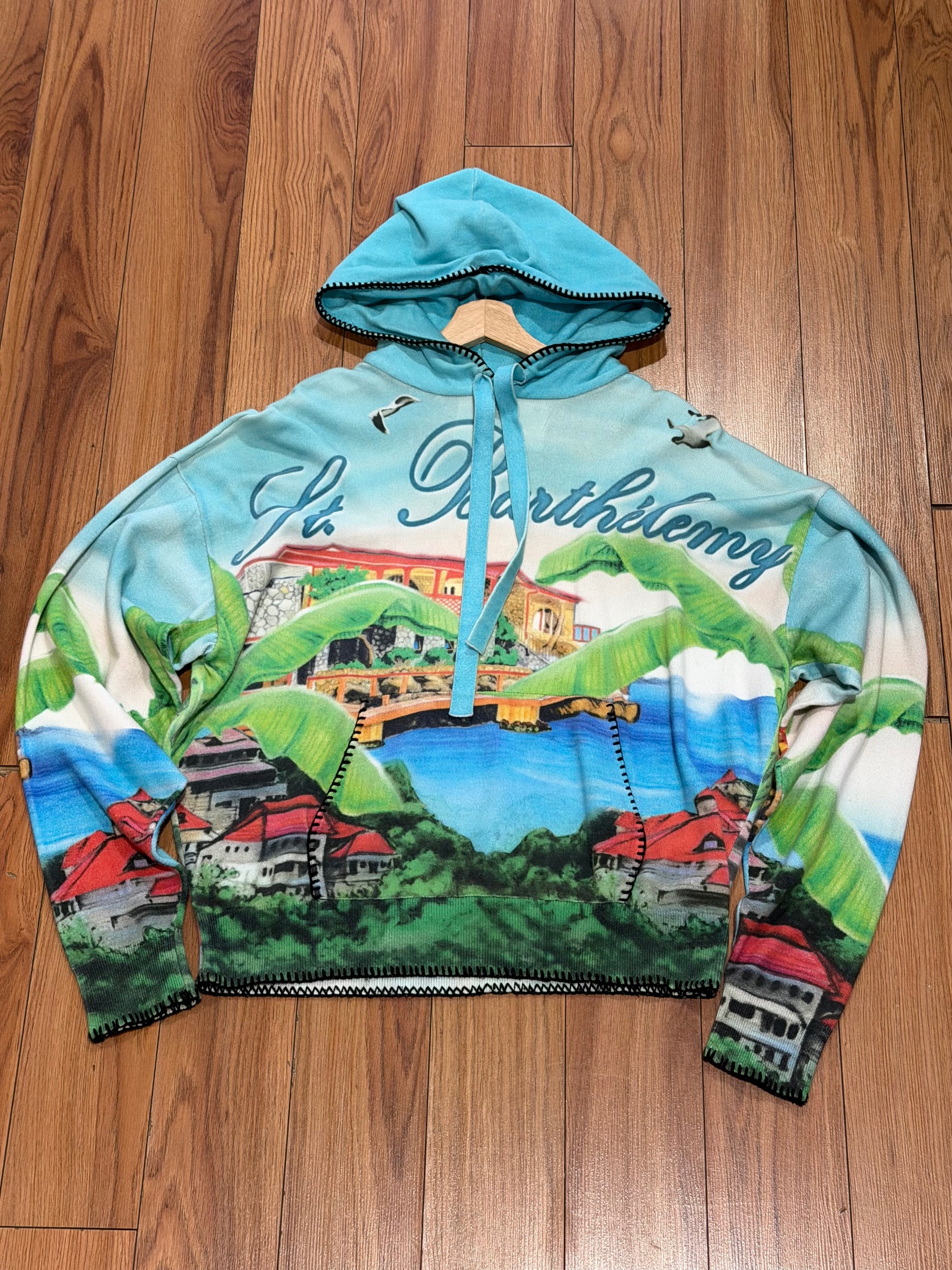Amiri x Eden Rock Men's Airbrush Hoodie ( USED )