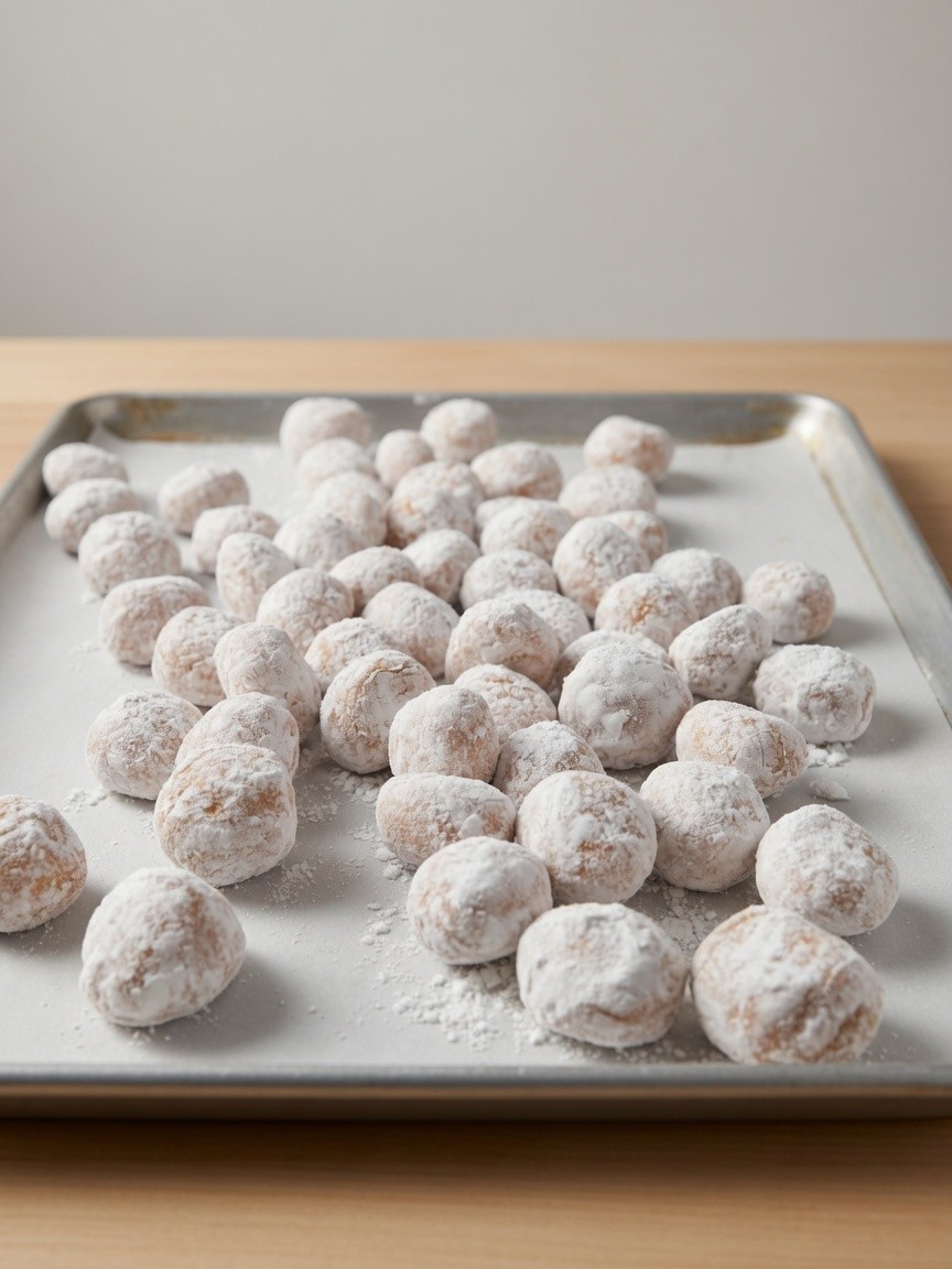 Doughnut Holes - Powdered Sugar