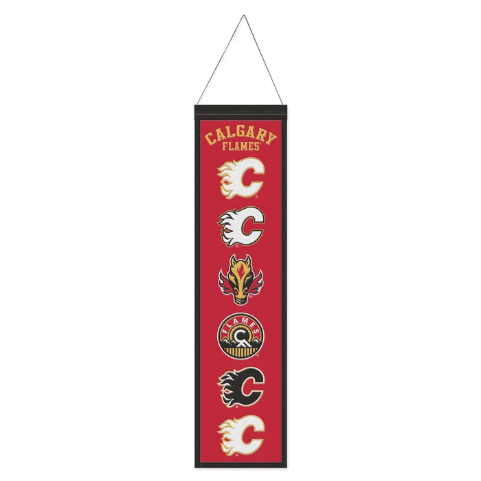 Calgary Flames Wool Evolution 8x32"