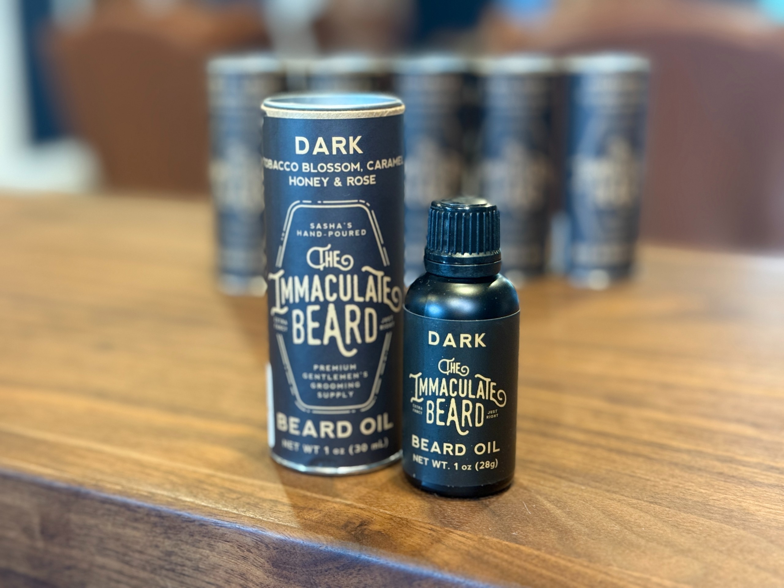 The Immaculate Beard - Beard Oil DARK Tobacco Caramel Honey & Rose