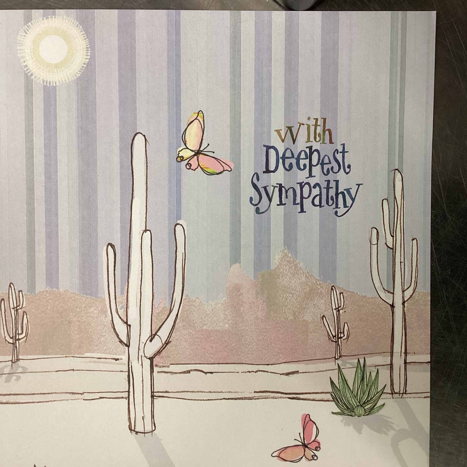 With Deepest Sympathy - Cactus