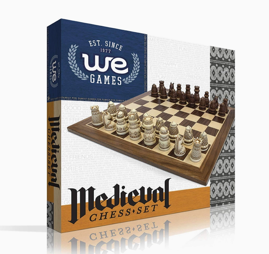 Medieval Themed Chess Set - 15 in., 2.185 in. King
