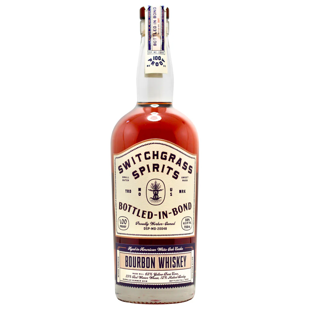 Switchgrass Spirits Bottled In Bond Bourbon