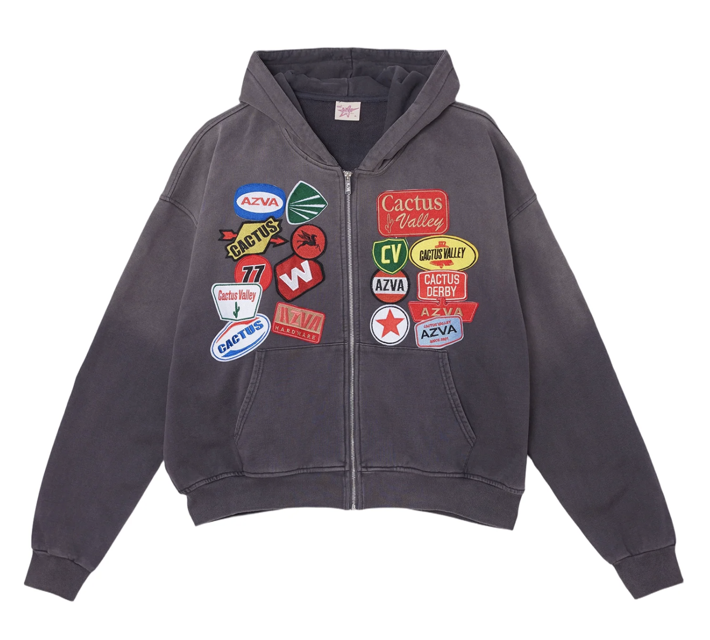 CACTUS VALLEY Rest Stop Hoodie - Vintage Black