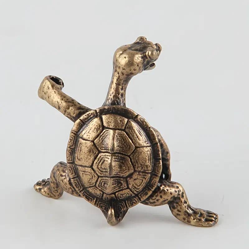 Magnifique Hearts - Kung Fu Turtle Incense Holder Bronze/Copper Unique Piece: Bronze