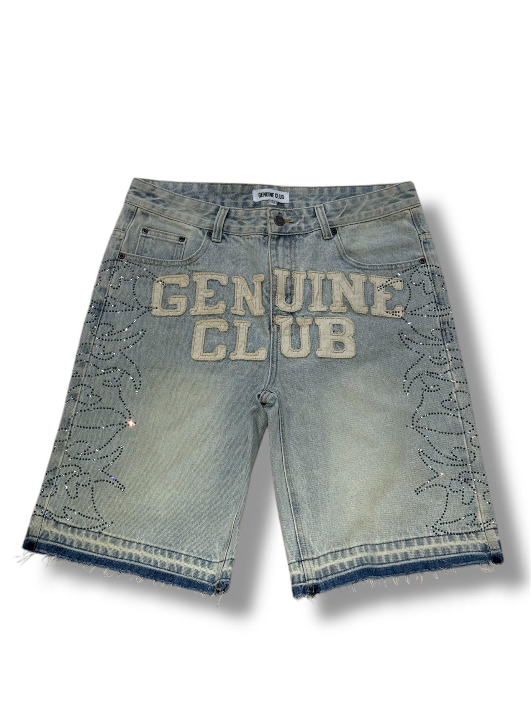 THE GENUINE CLUB (Distressed Washed Genuine Jorts)