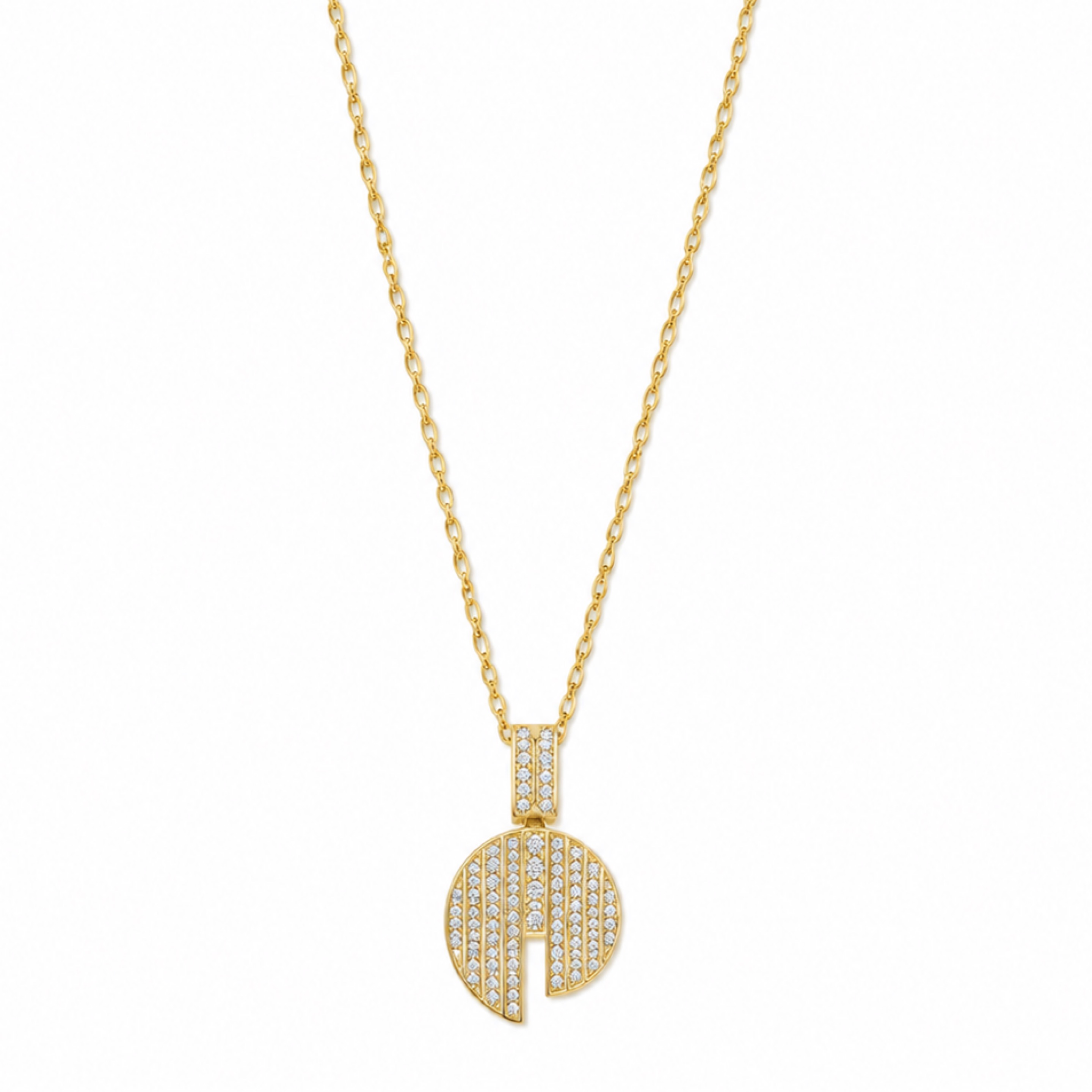 Gold Geometric Necklace Set 