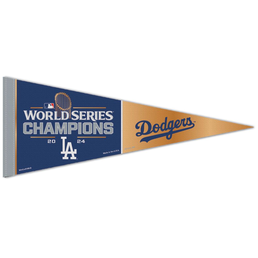 Los Angeles Dodgers 2024 World Series Champions Premium Pennant 12x30"