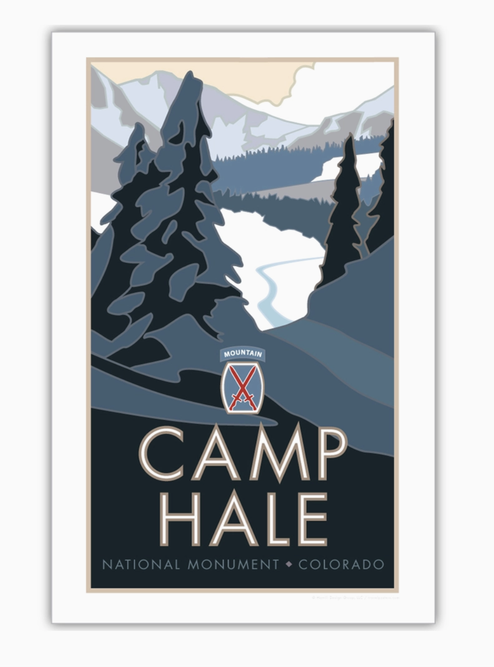 Camp Hale National Monument Framed Poster 11"x17"