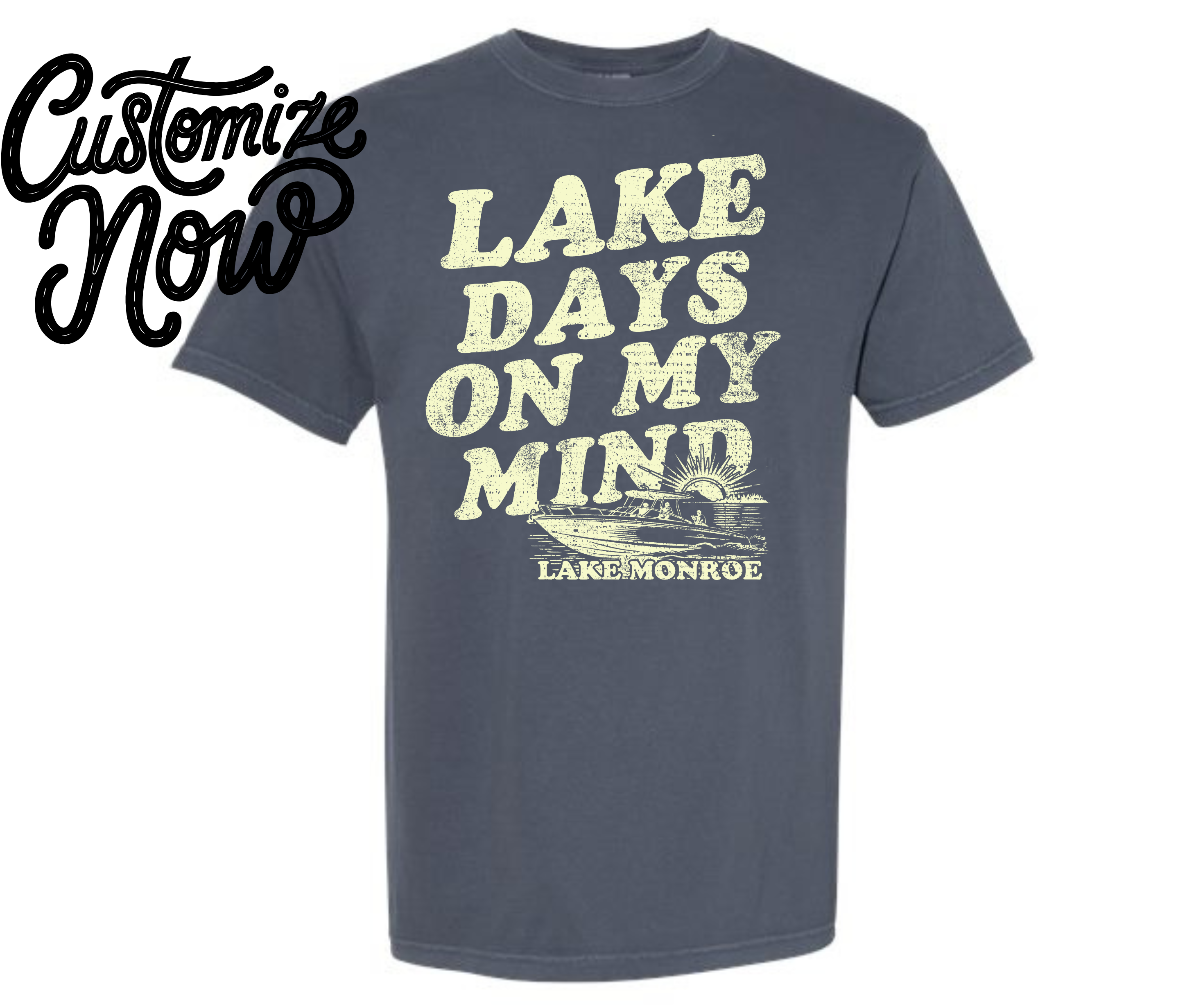 Custom Lake Days Tee – Comfort Colors Shirt – Lake Life — Bama Tan boutique, Tuscaloosa AL