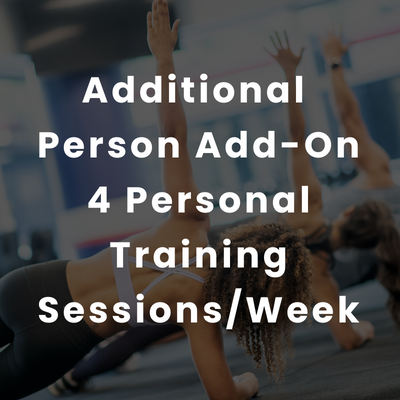 4 Weeks of 4 Sessions Per Week of Personal Training - Additional Person