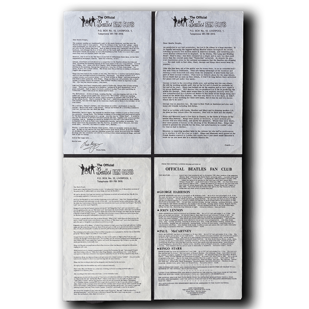 The Beatles -- 1970 UK Fan Club [Ephemera Other]