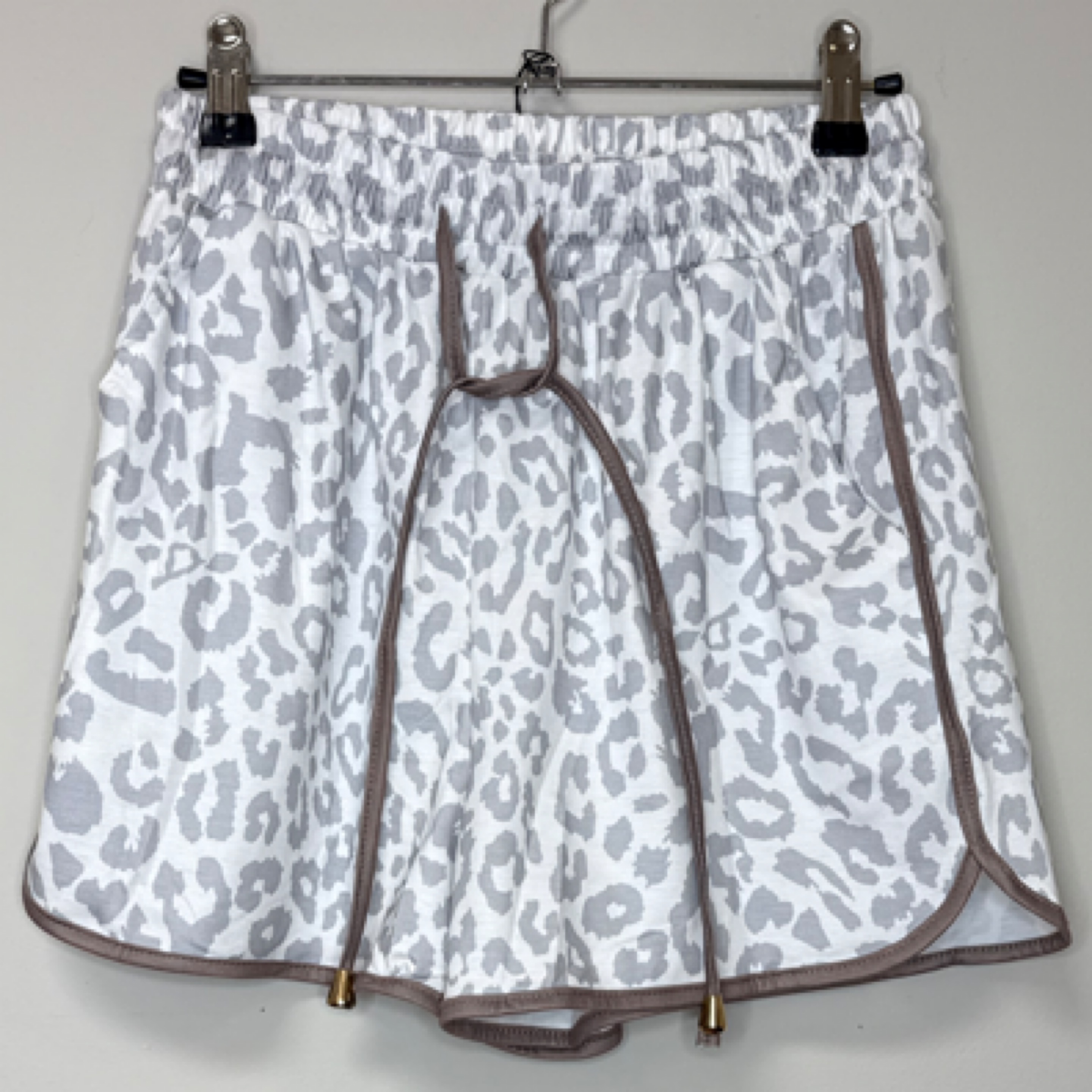 White leopard shorts — Bama Tan boutique, Tuscaloosa AL