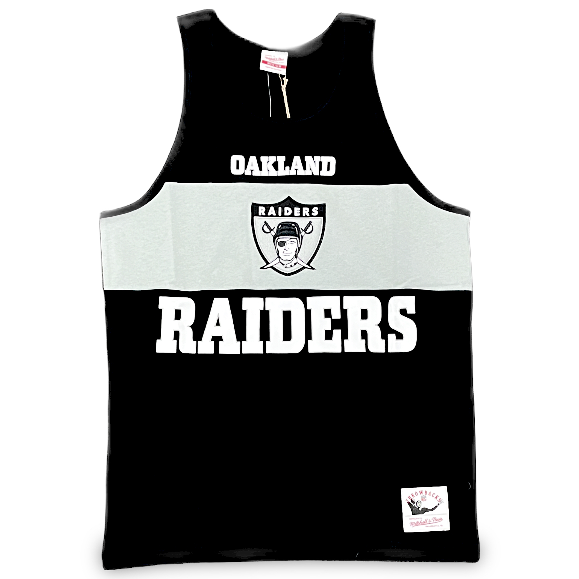 Oakland Raiders Retro Mitchell and Ness Colorblock Tank Top