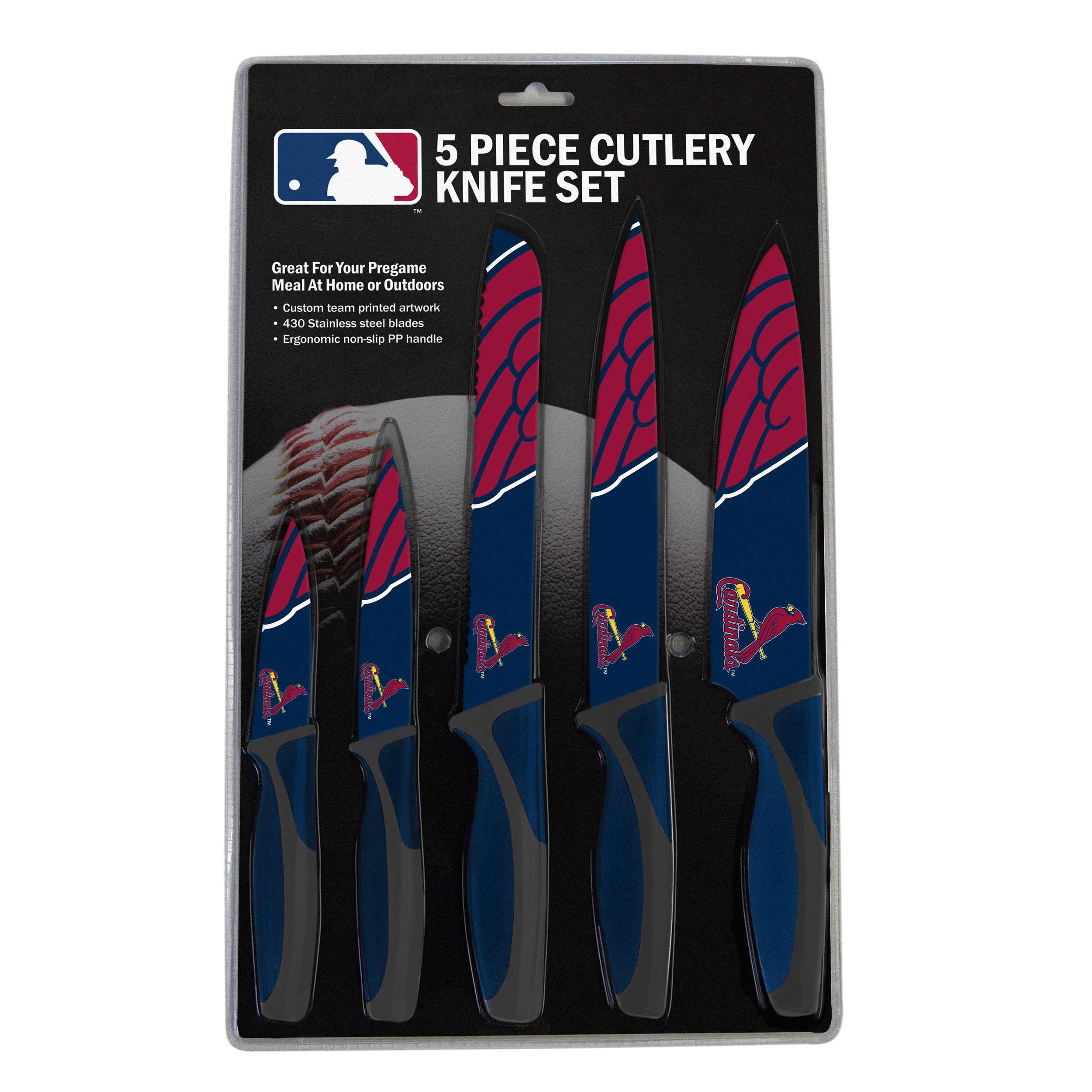 St. Louis Cardinals Kitchen Knife Set - 5 Pack