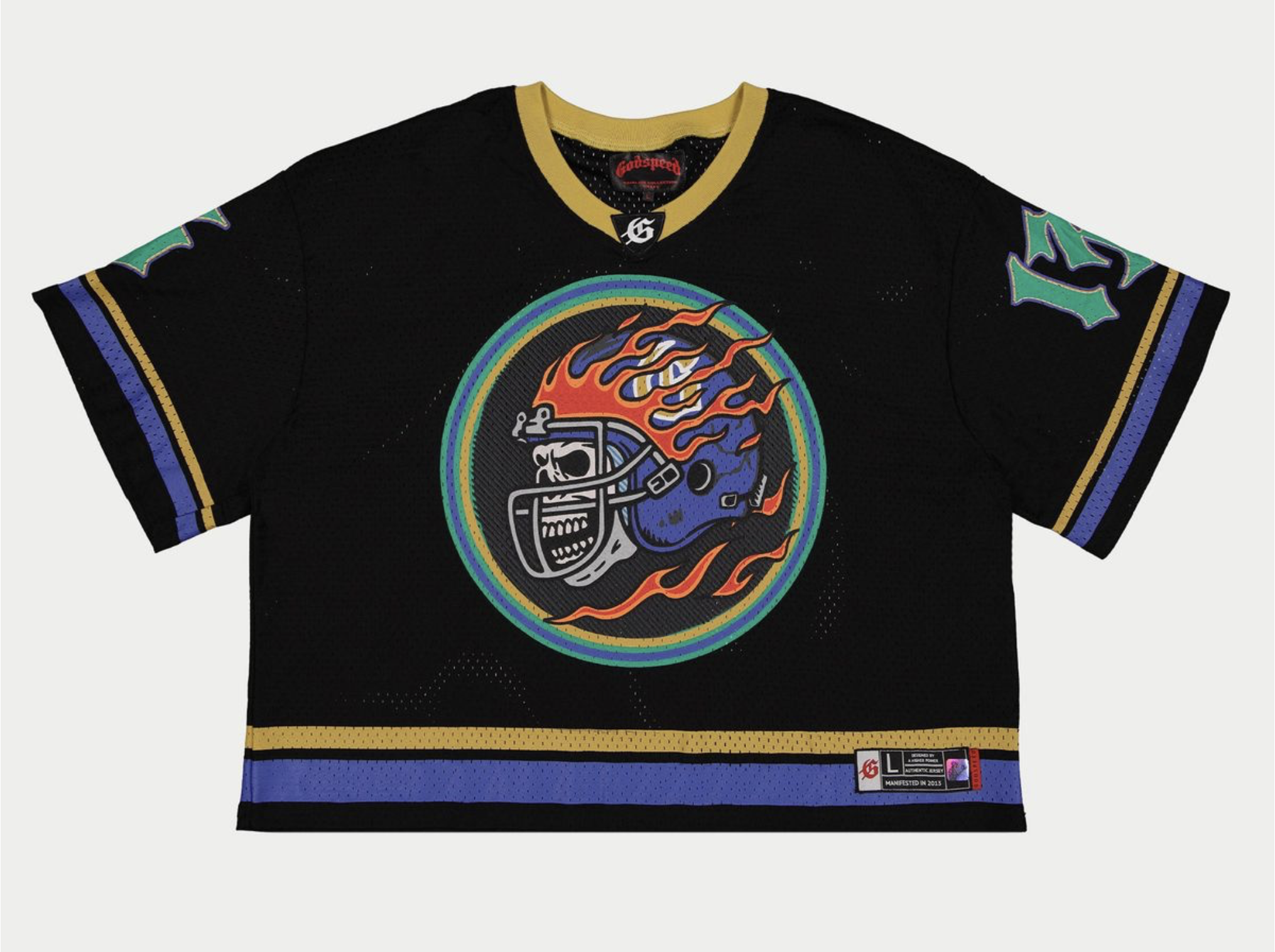 GODSPEED First Down Jersey (Black/Yellow/Blue)
