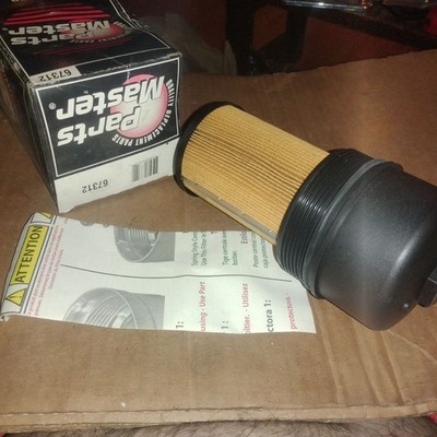 Parts Master 67312 Oil Filter Kit w Cap Ford 6.0 6.4 Super Duty NOS