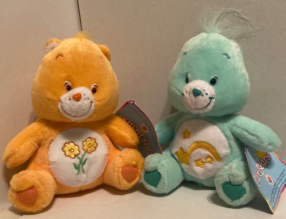 CARE BEAR Lot of Two FRIEND bear and WISH bear