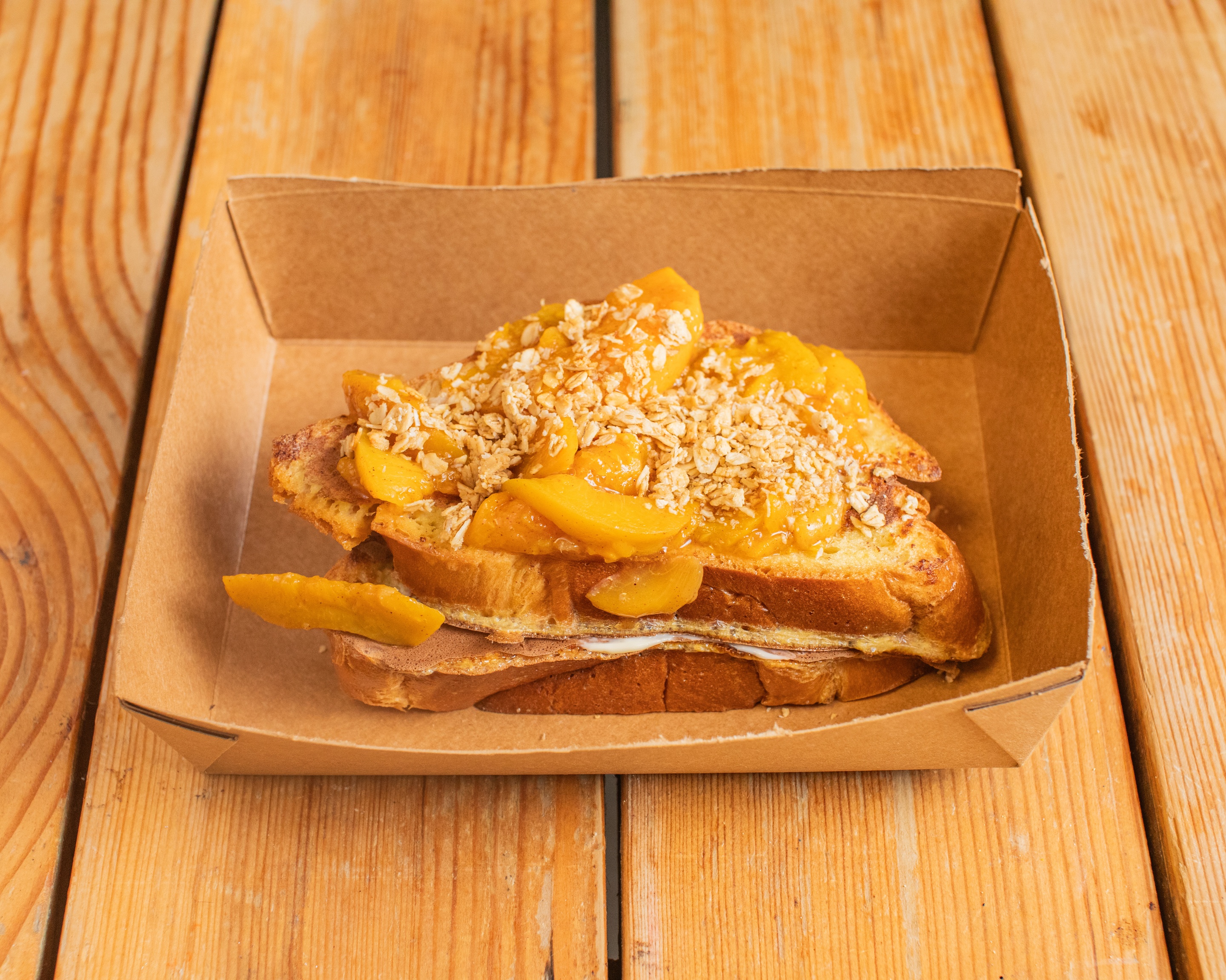 Peach Cobbler French Toast