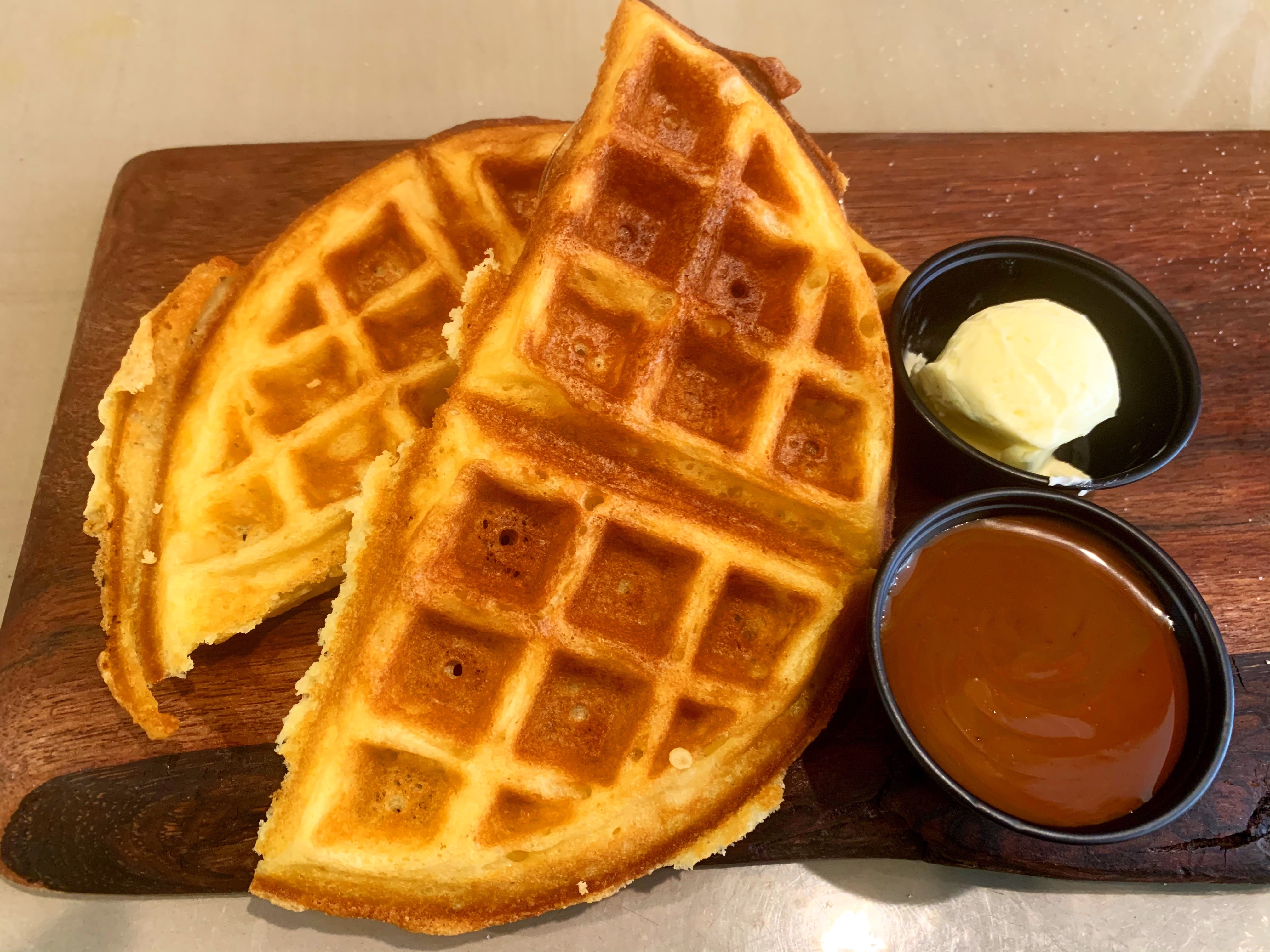 Waffle - with Bourbon Maple Caramel