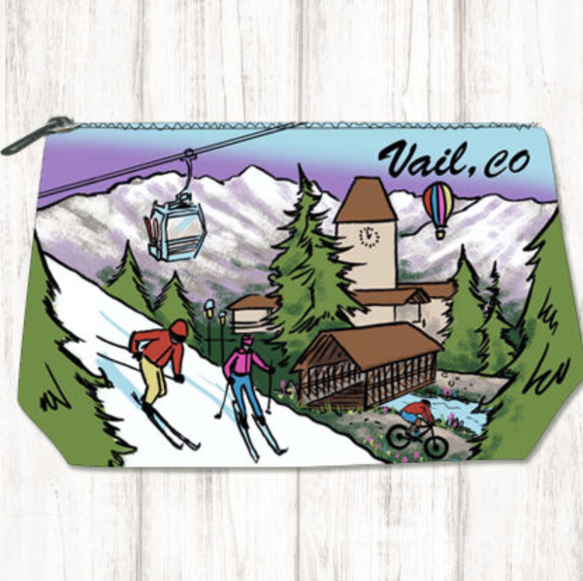 Vail, CO Canvas Pouch by Art Studio