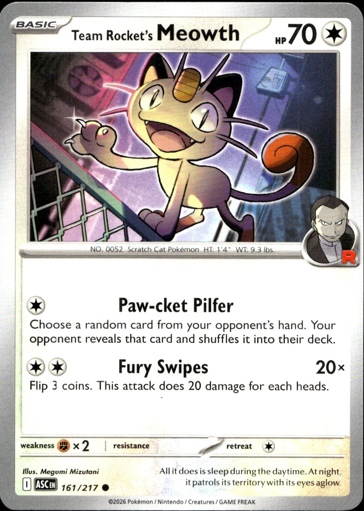 Team Rocket's Meowth - ME02.5 161/217