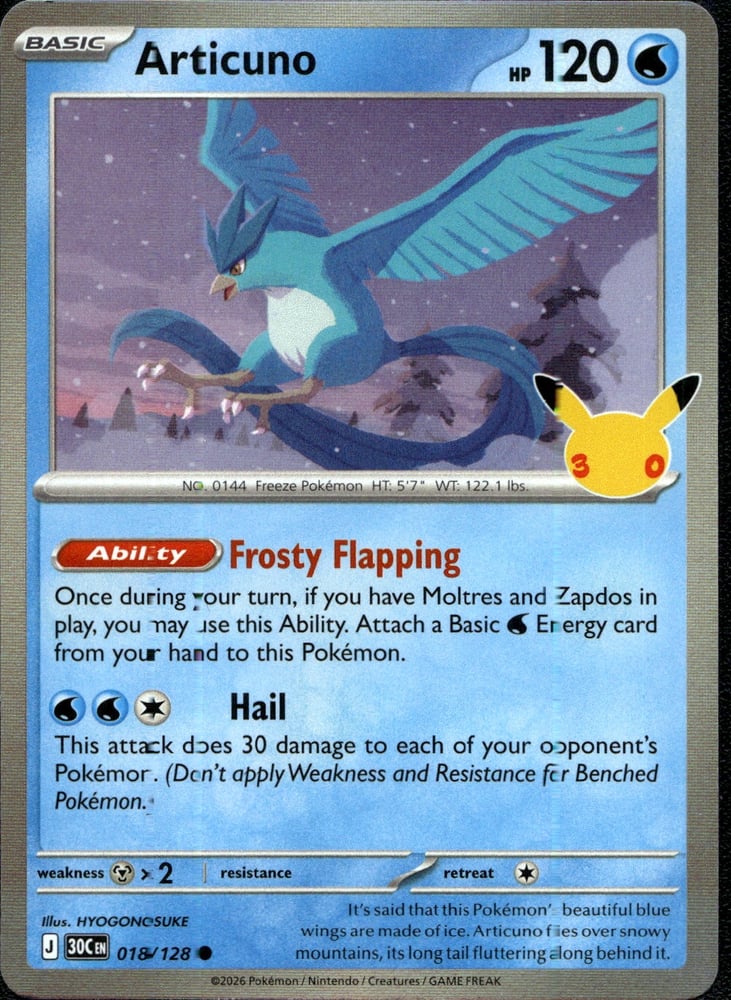 Articuno - 30TH 18/128