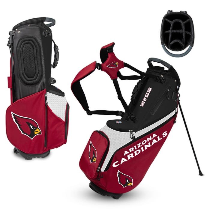 Arizona Cardinals Hybrid Back Nine Carry Golf Bag