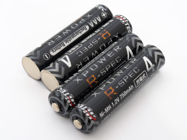 HiTEC XPOWER R-SPEC AAA750mAh 単4形 4P