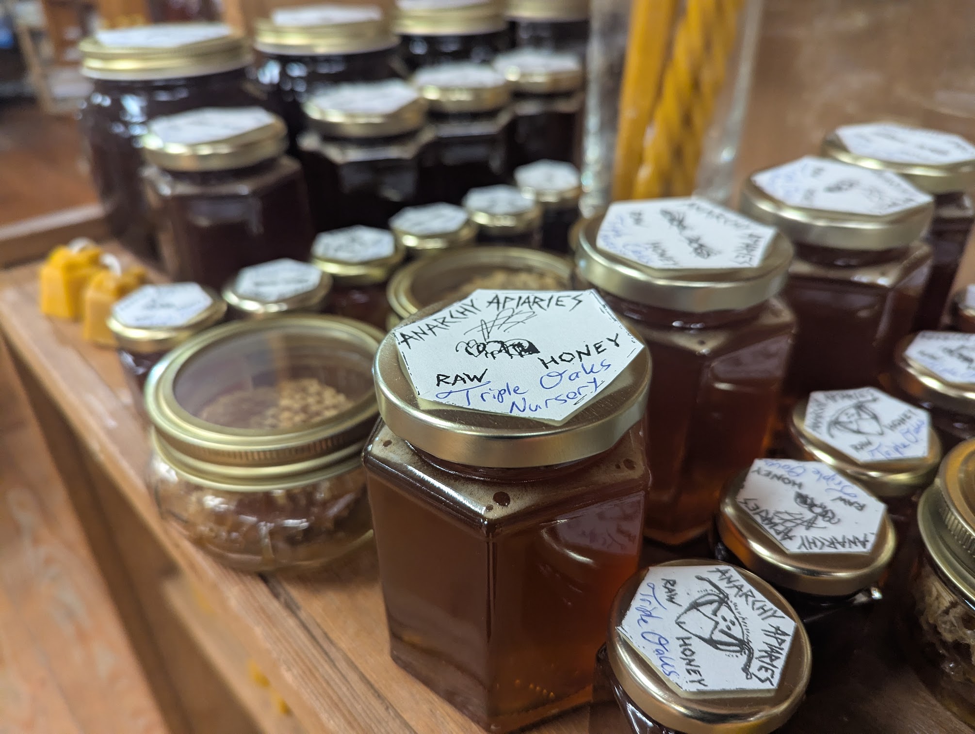 Anarchy Apiaries - Honey, Candles, Products - Honey Jar 12oz