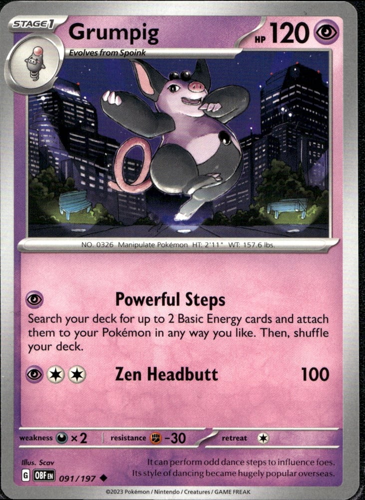 Grumpig - SV03 91/197