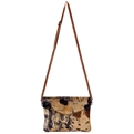 AD Leather Hide Sling Purse