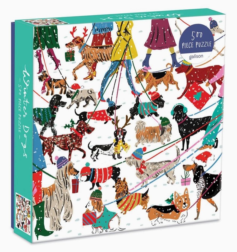 Winter Dogs 500 Piece Puzzle