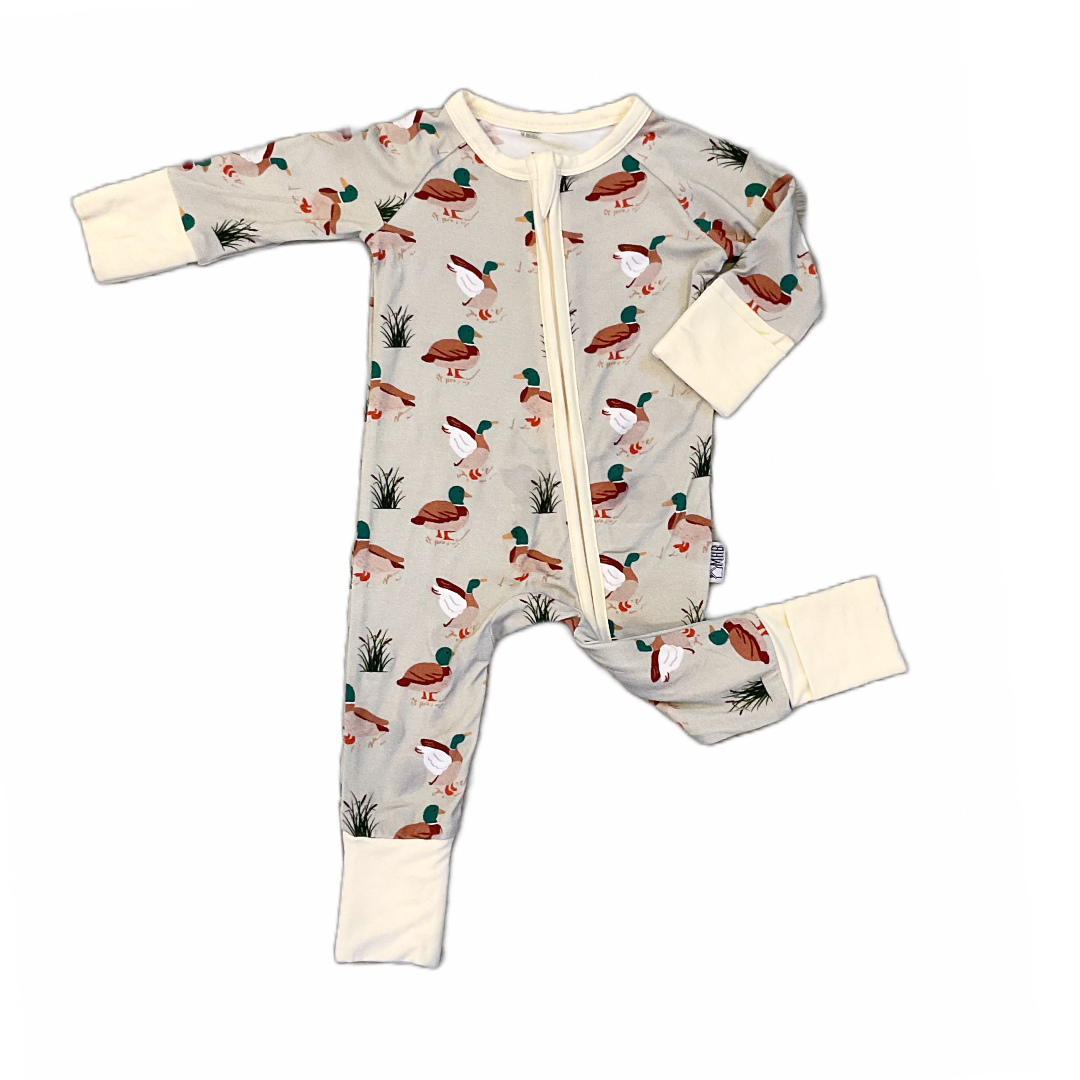 Southern Mallard Zippered Footie