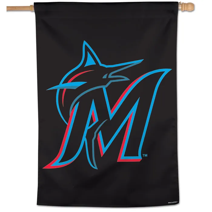 Miami Marlins Vertical House Flag 28x40"