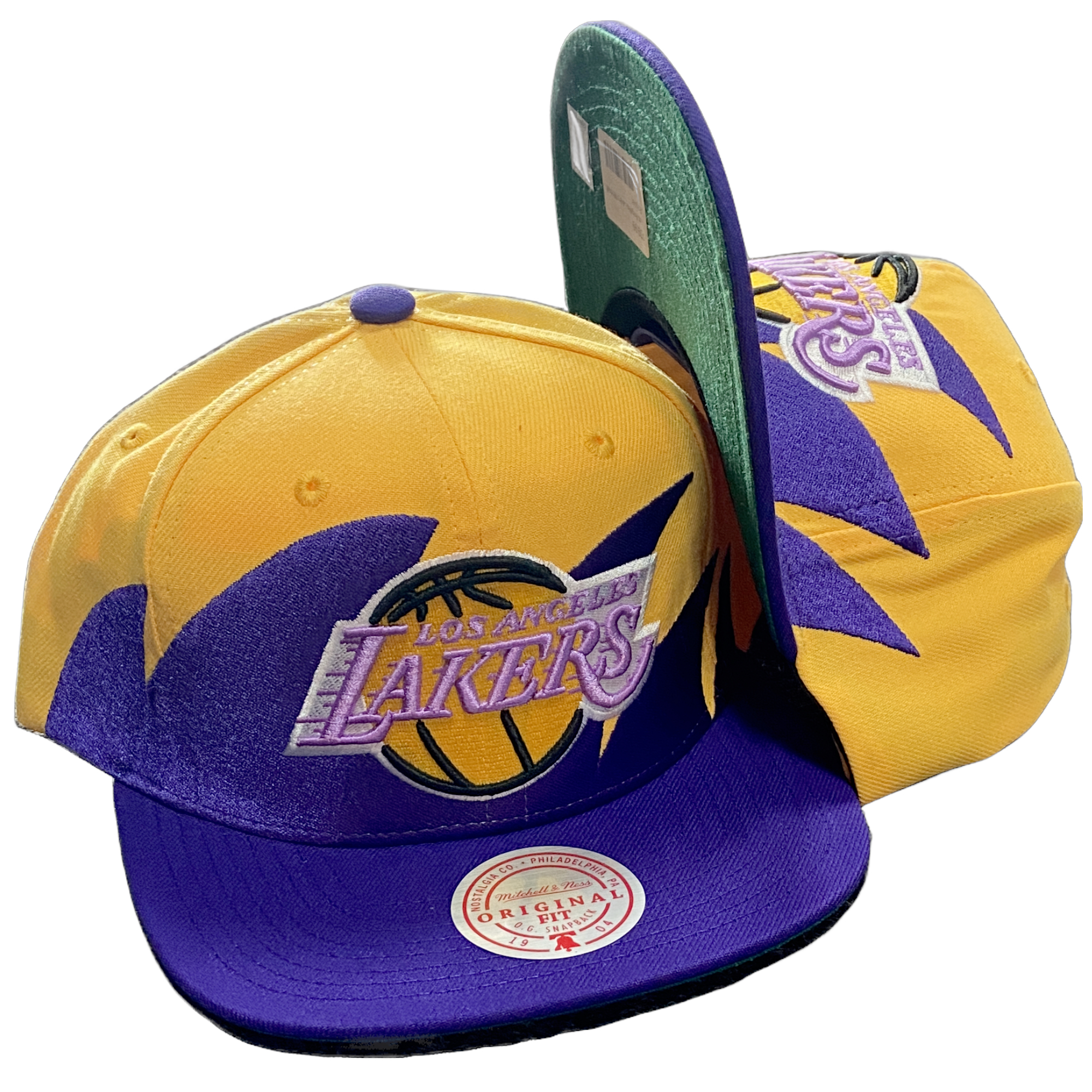 Los Angeles Lakers Mitchell and Ness Sharktooth Snapback Hat