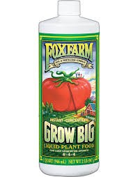 Fox Farm Grow Big Liquid Plant Food, 1 Pint