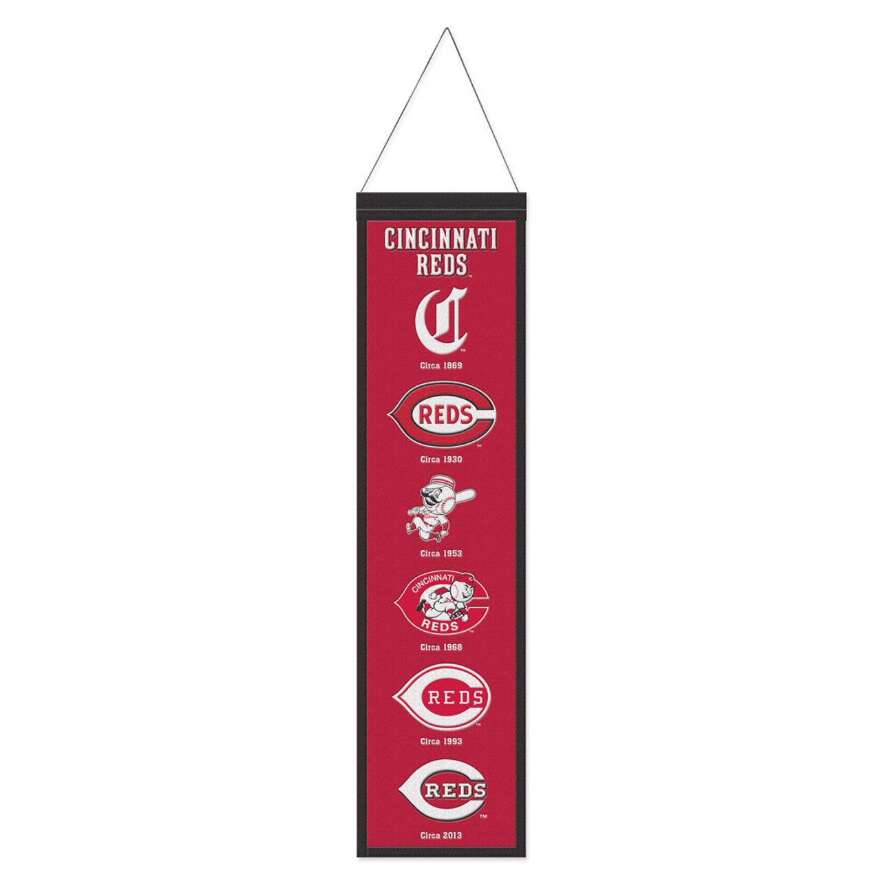 Cincinnati Reds Wool Evolution Banner 8x32"