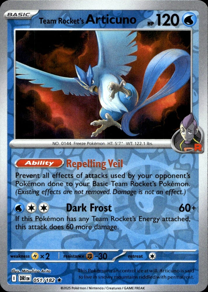 Team Rocket's Articuno - SV10 51/182