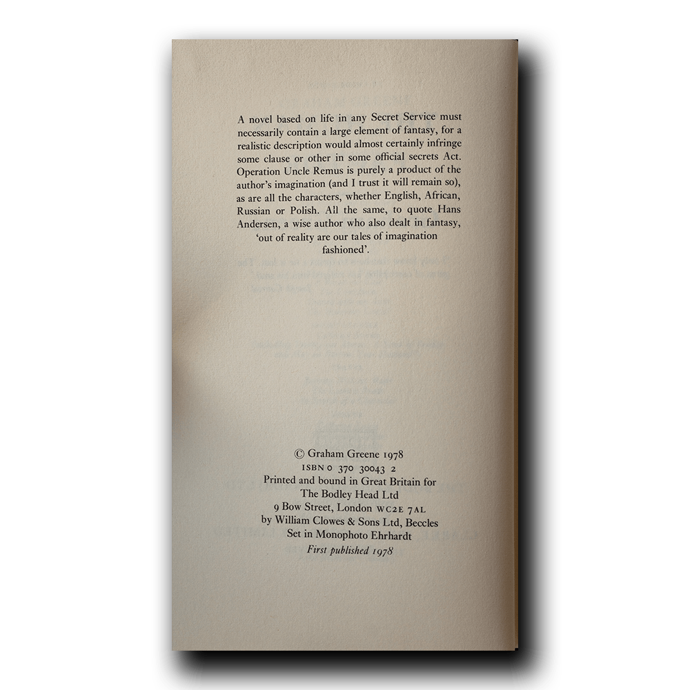 Greene, Graham -- The Human Factor [Book]