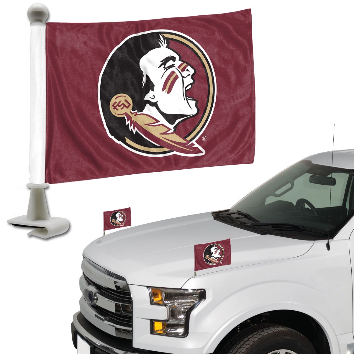Florida State Seminoles Ambassador Car Flags Set