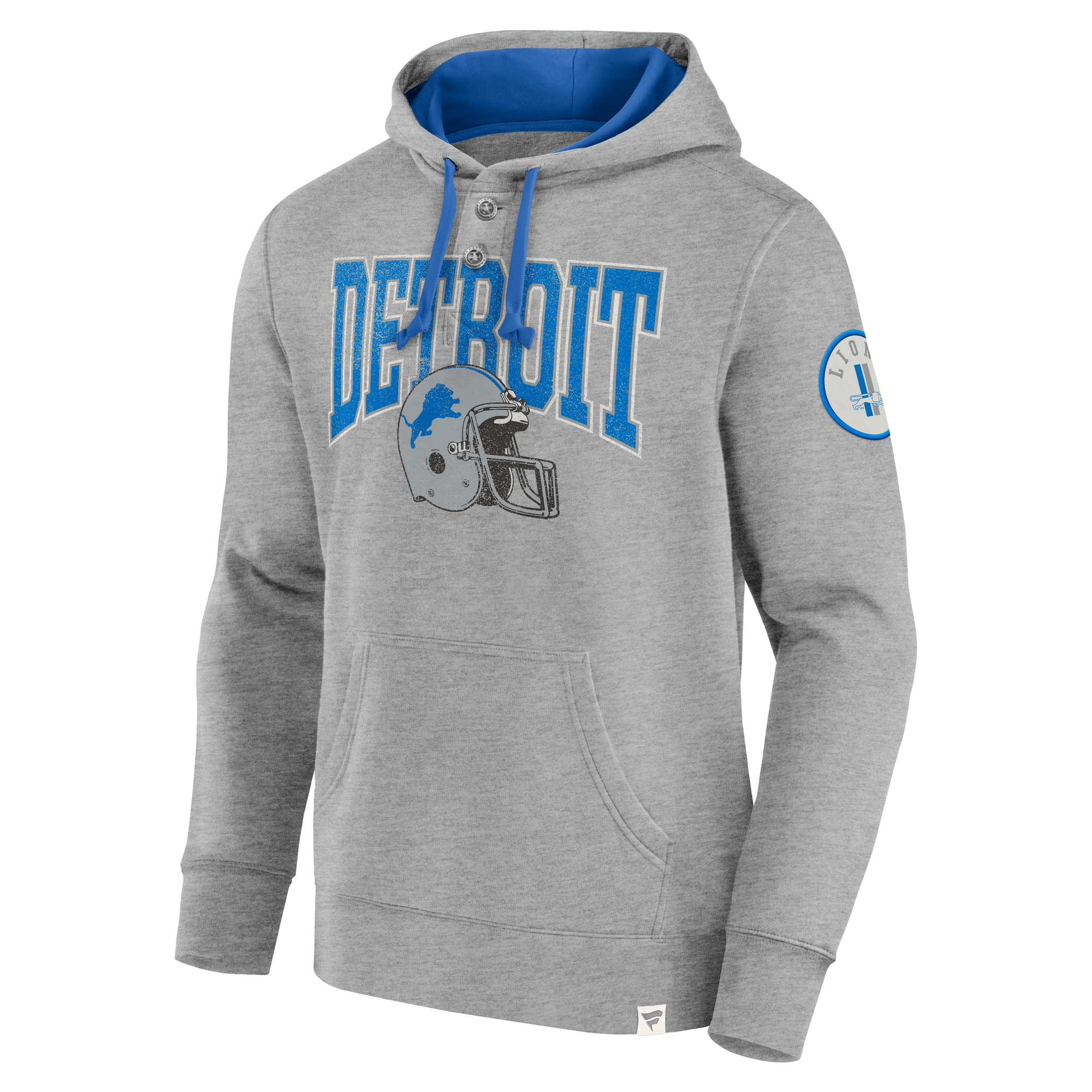 Detroit Lions Grey Playmaker Hooded Sweatshirt