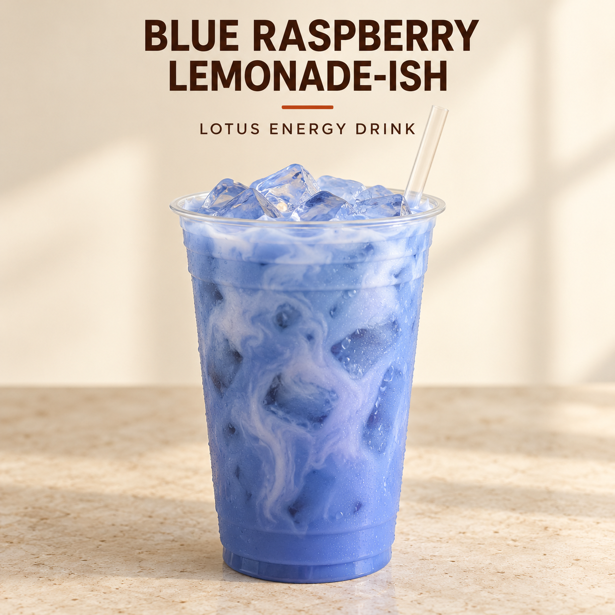 Blue Raspberry Lemonade-ish Lotus Energy Drink