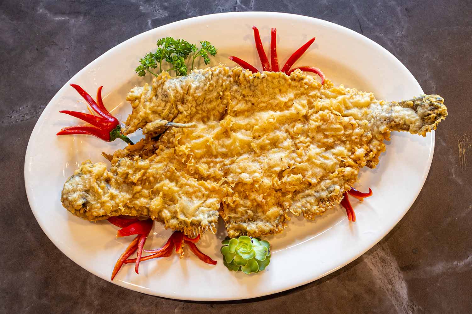 Deep Fried Sole Fish (酥炸龙脷鱼)