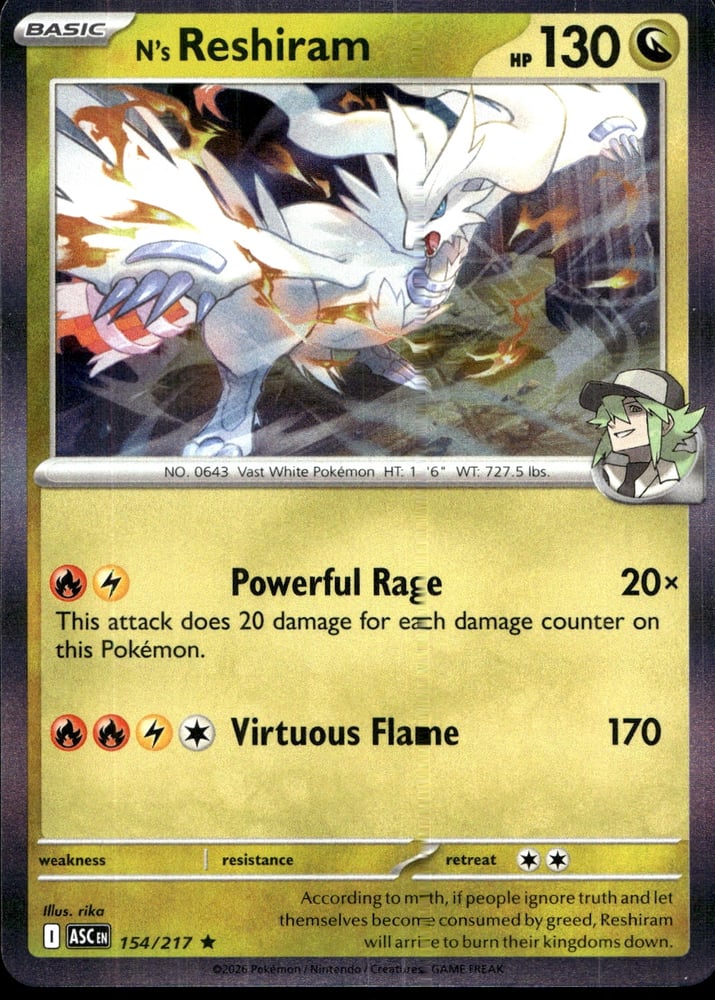 N's Reshiram - ME02.5 154/217