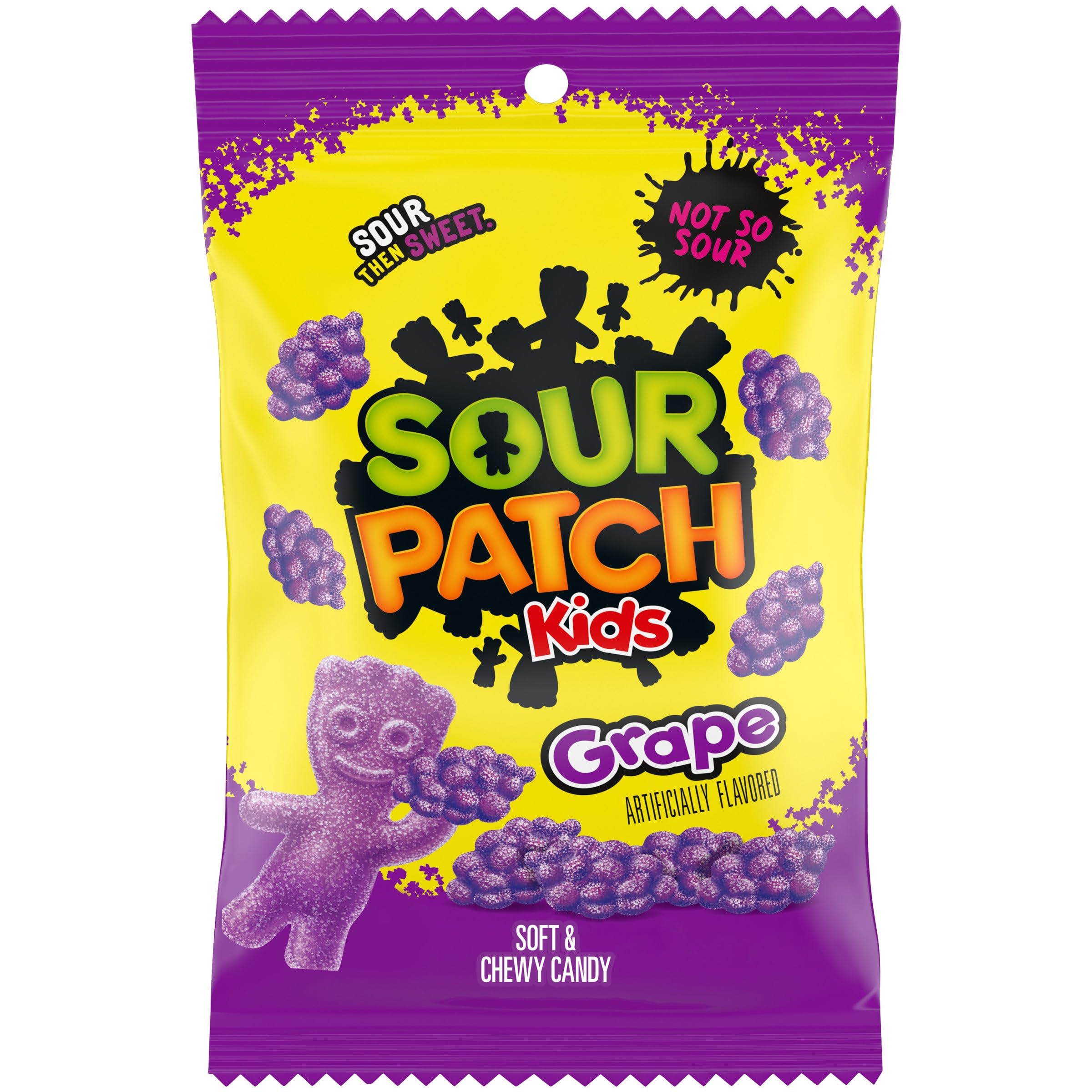 Sour Patch Kids 3.58 Oz Peg Bag Grape