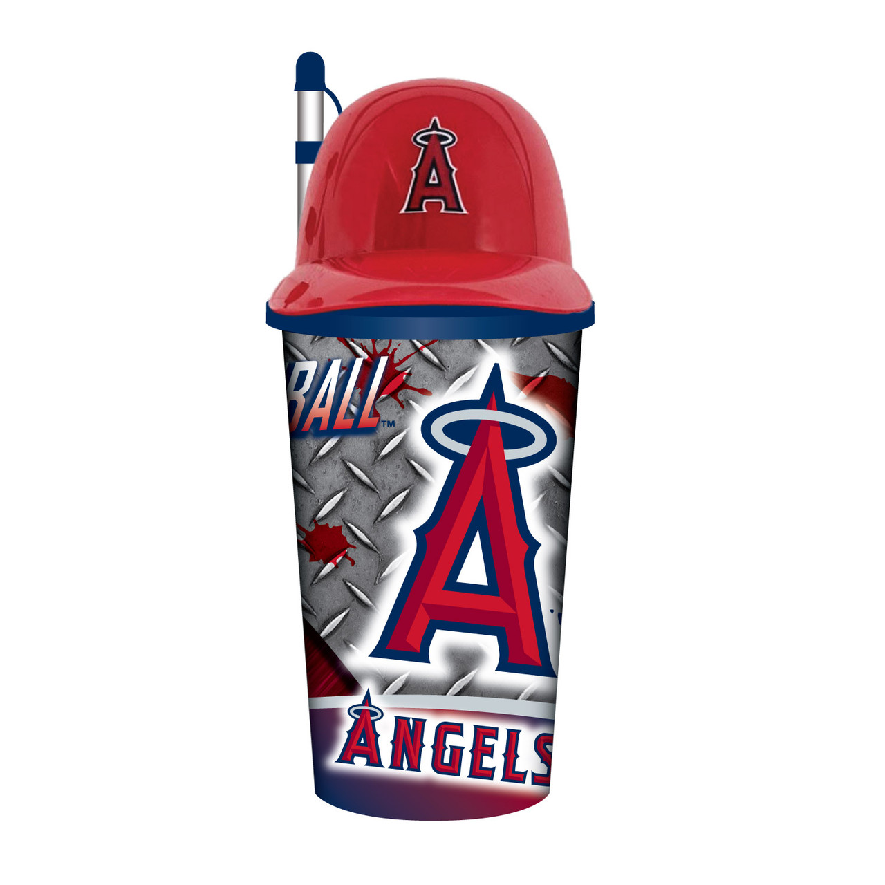 Los Angeles Angels Helmet Cup with Straw 32oz