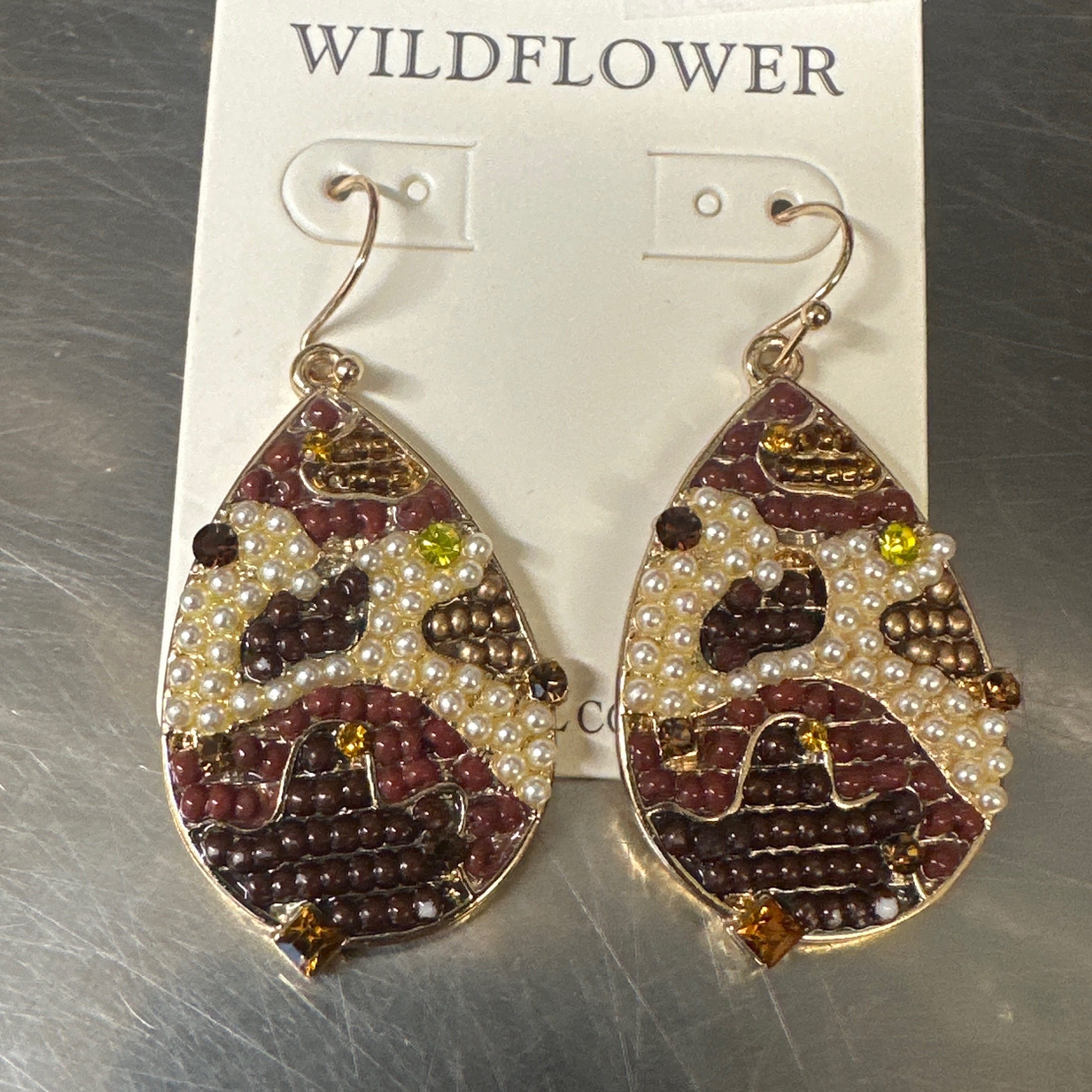 Bead Egg Earrings
