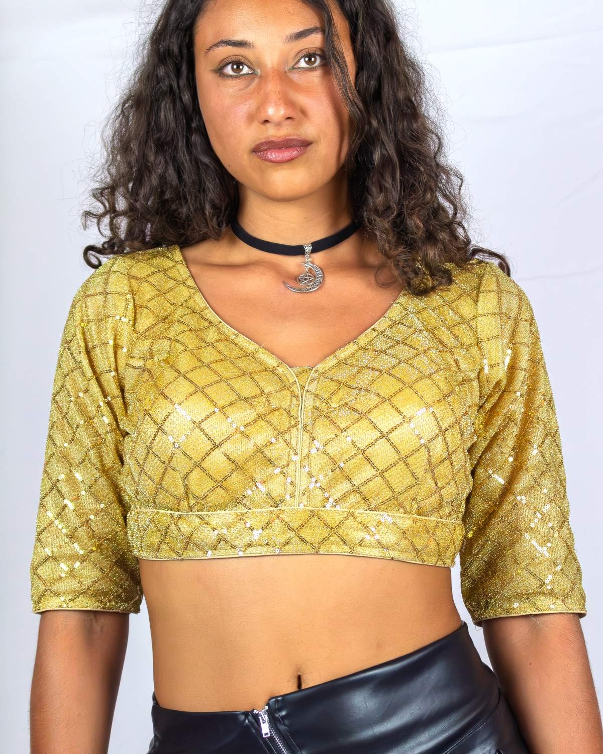 Sequin Gold Top